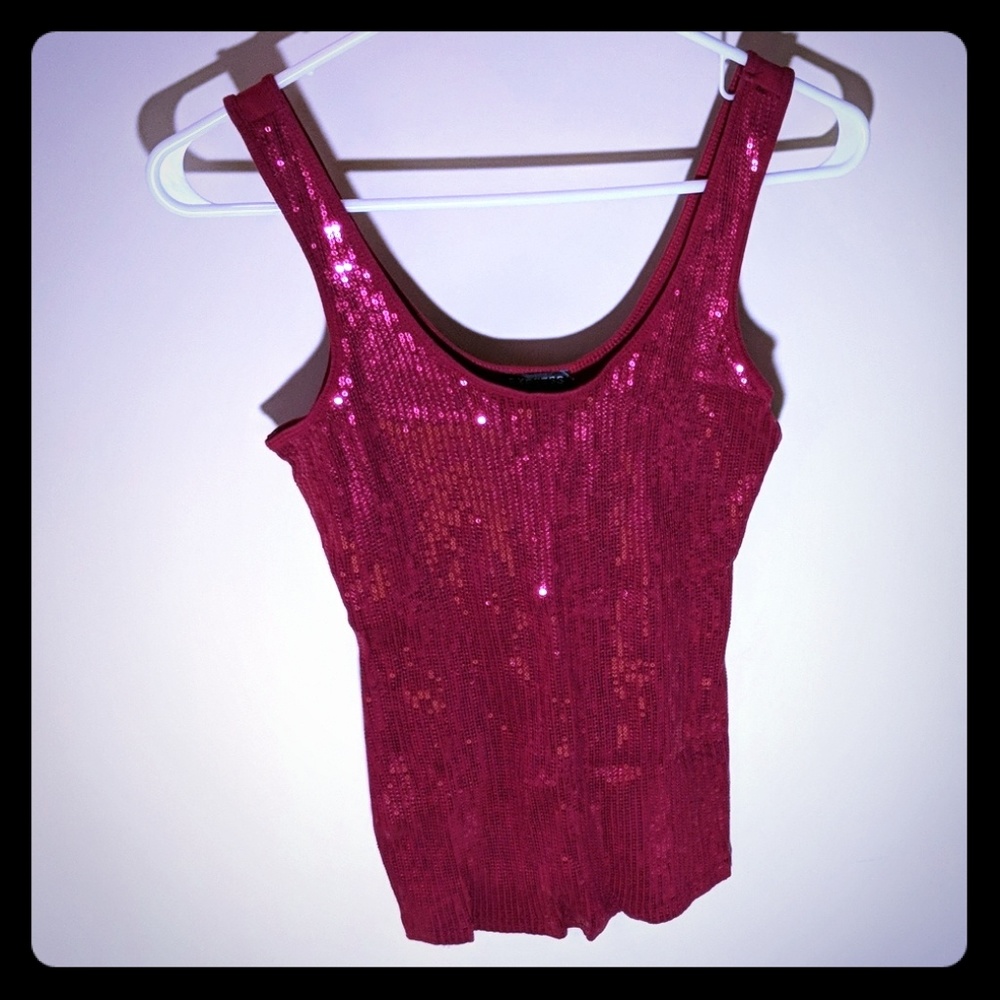 Women's sequin tank top